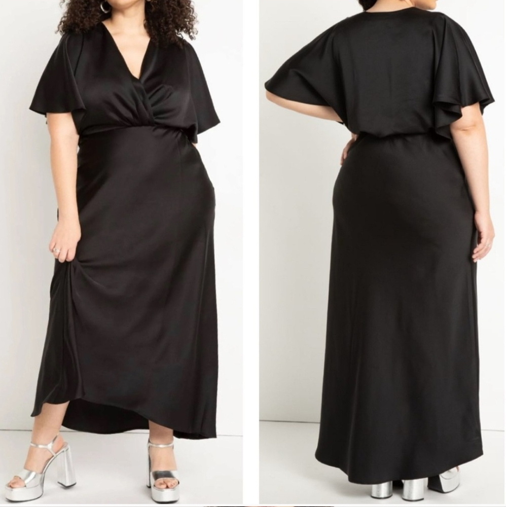 Eloquii Kimono Sleeve Maxi Dress NWT